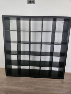IKEA KALLAX 5x5 / 25 Cubes – Black-Brown