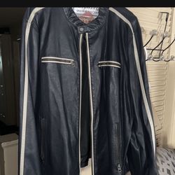 Men's clothing, men's jacket, leather jacket