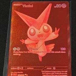 Authentic Victini From Black Bolt Pokemon TCG Trading Card Game