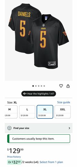 XL   original   washinton  comanders     (DANIELS)
