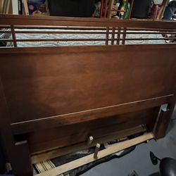 Queen headboard footboard plus rails
