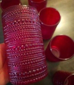 New Red Glassware Set 