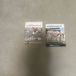 Two vintage St. Louis Cardinals yearbooks one as world champions