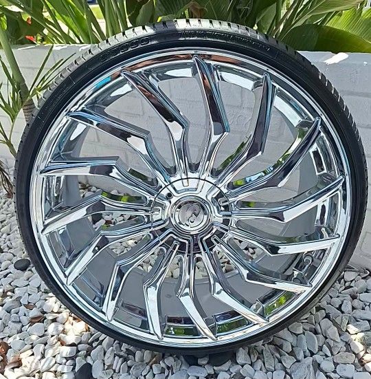 22" VCT CHOPPER CITY V85 RIMS AND TIRES BUNDLE