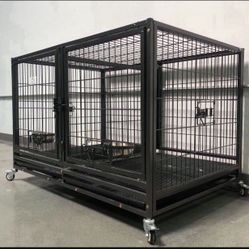 43” Heavy Duty New Dog Kennel Cage 🐕🐶