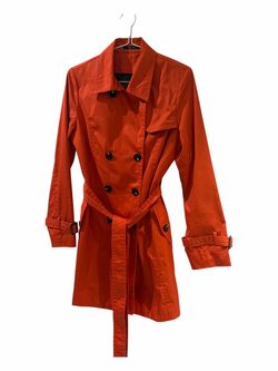 Red trench coat