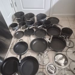 2 Full Sets Of Pots And Pans