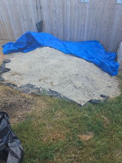 Free mix of sand and gravel