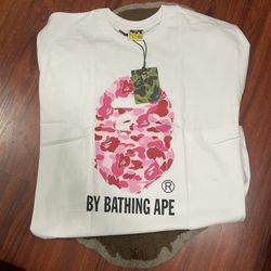 Pink Bape Head Tee