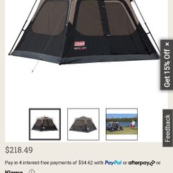 Coleman Instant Pop Up Tent