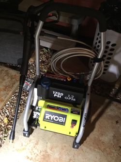 Ryobi 1700 PSI Pressure Washers! Complete and ready to go.. nice 👍🏽👍🏽💥💥. Only 55 Each tomorrow ⌛️⌛️⌛️⌛️