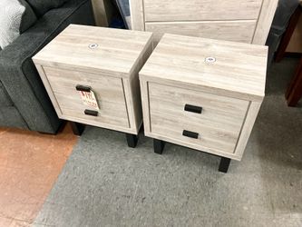 New Set (2) Nightstands — CLEARANCE