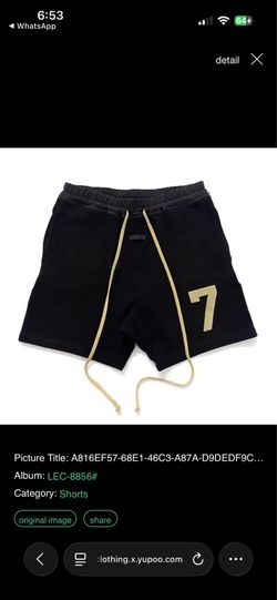 essential fog shorts size m