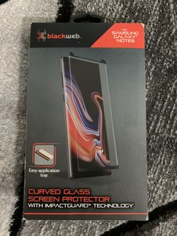New Blackweb Samsung Galaxy Note9 Curved Glass Screen Protector