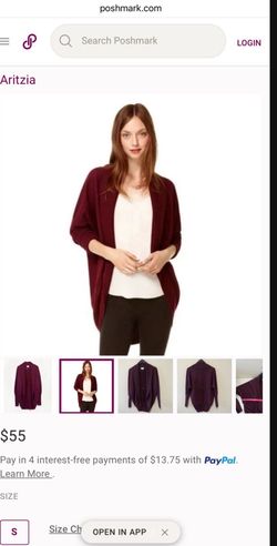 Aritzia open cardigan sweater