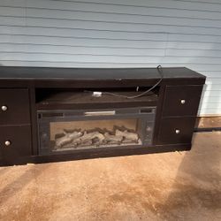 TV Stand With Bluetooth And Heater