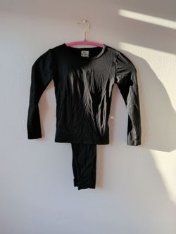 Kids size S 32 Heat Black Thermal Base Layer Set