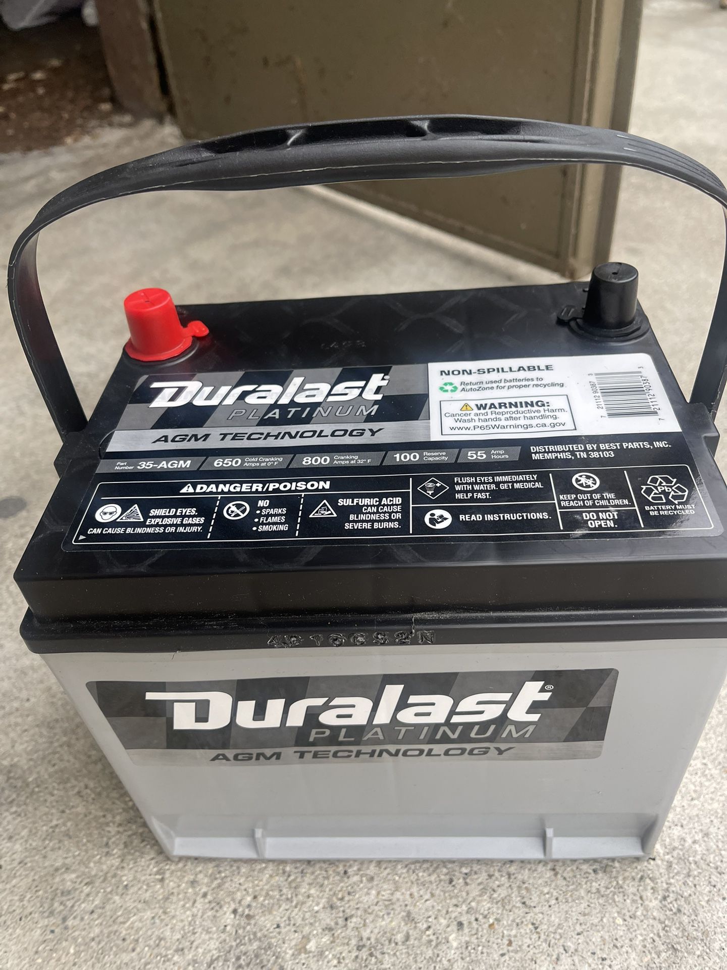 Duralast  Car Battery  Brand New 