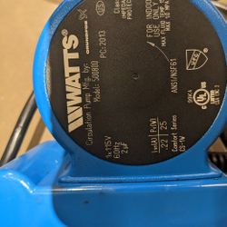 Watts Premier Instant Hot Water Recirculating Pump System With Built-in Timer.