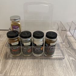 iDesign Linus Clear Pantry Spice Toiletry Snack Bin with Carrying Handles Organizer Rack