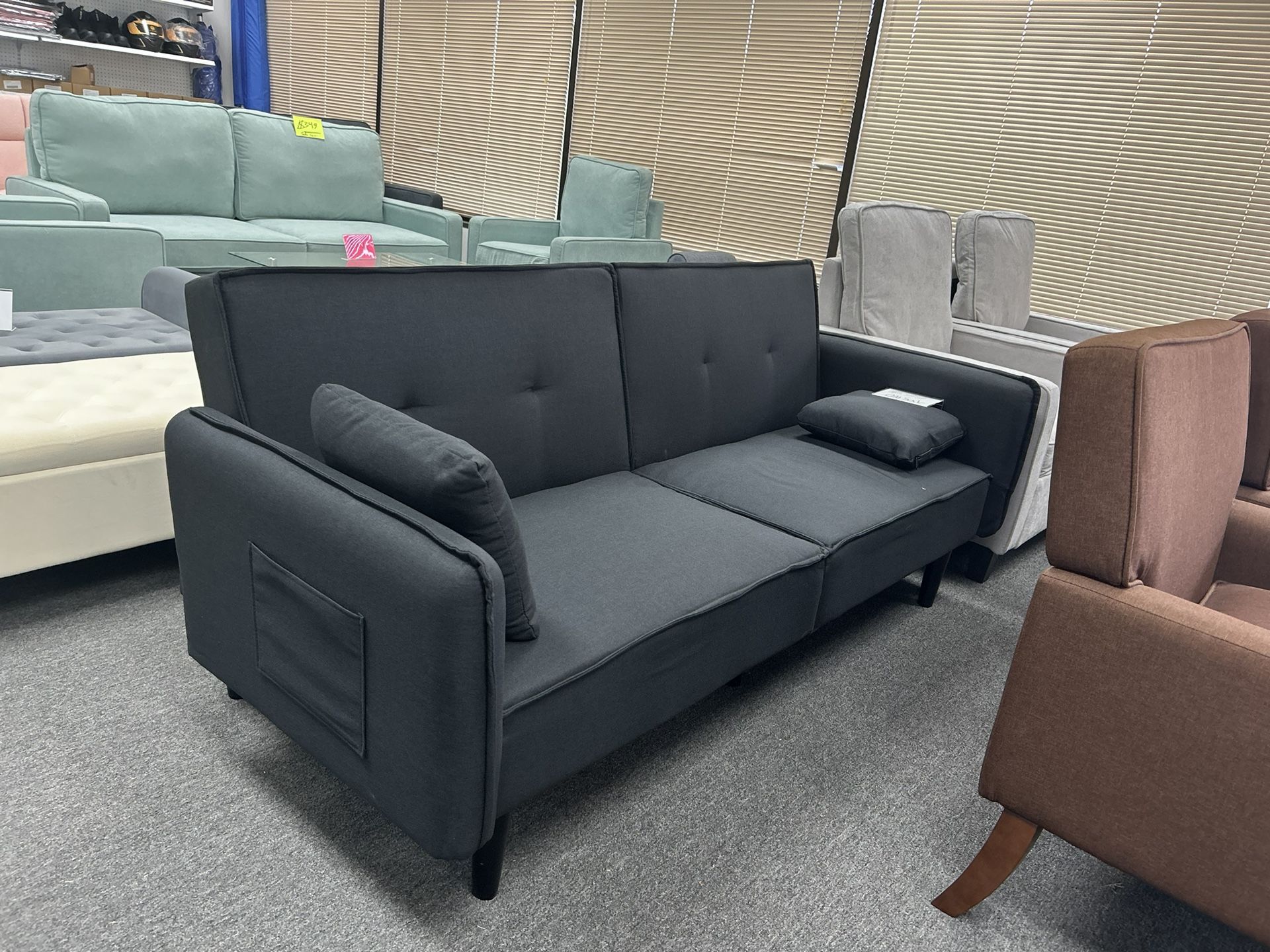 Futon, Black Lounge Futon, ON SALE