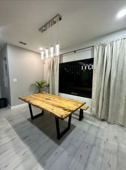 Live edge wood table