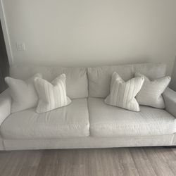 Light Beige Couch With Pillows