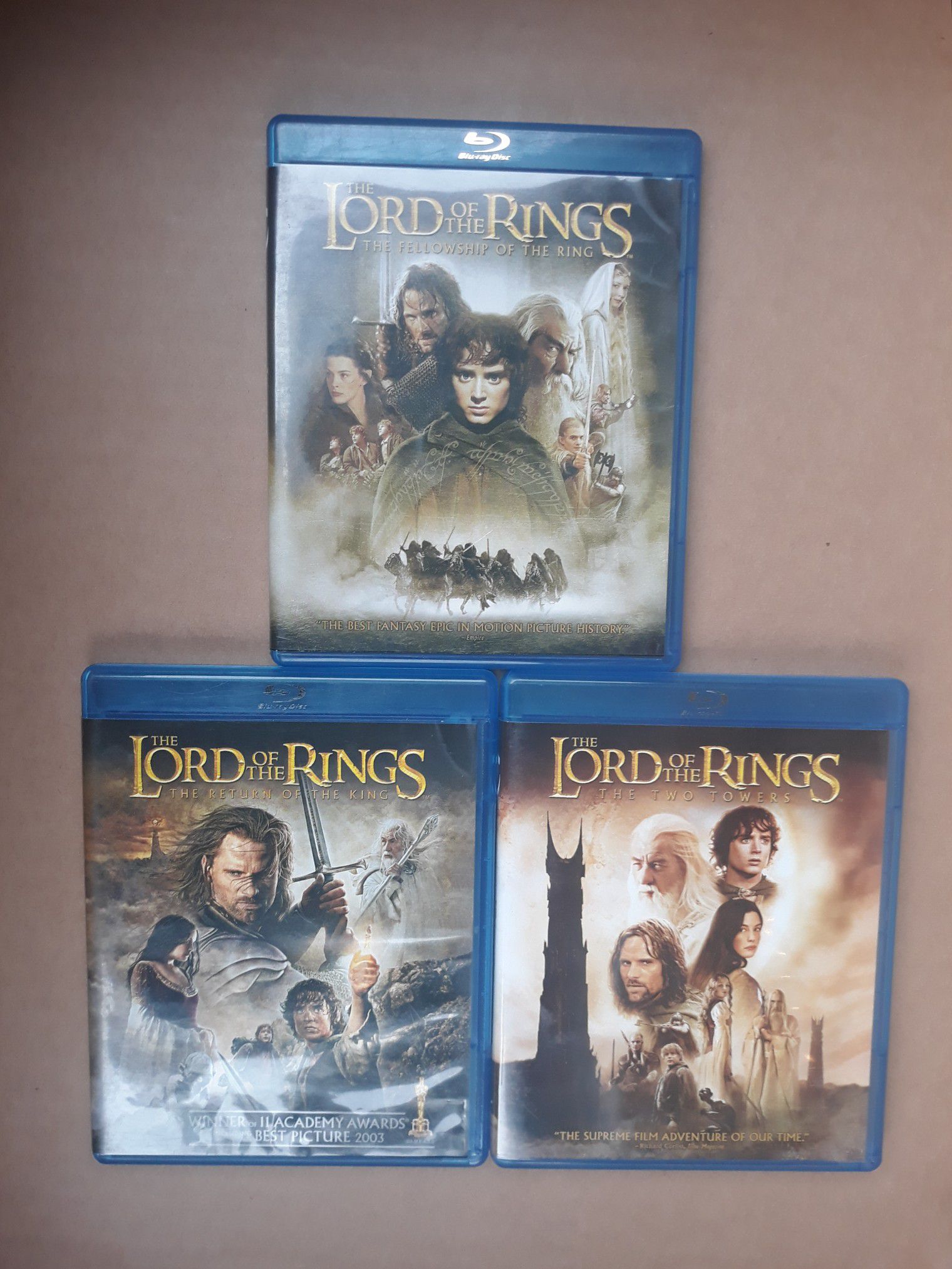 Lords of the Rings Tri Set Blu-Ray Movies