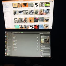 2 Monitors W/ Stand And OG Mounts