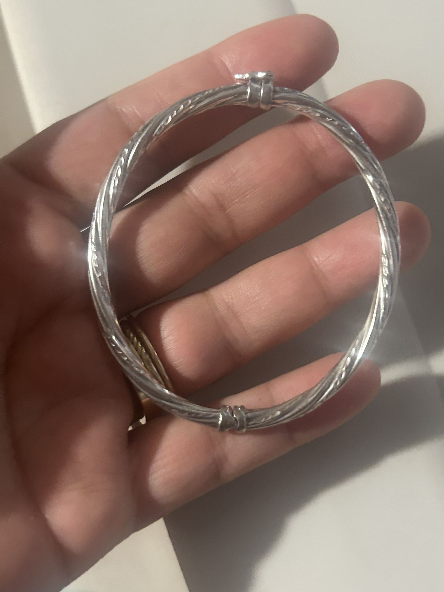925 silver bangle size 7