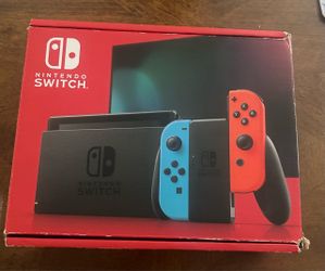 Nintendo Switch Red/Blue Joy-Cons + Dock + Original Box