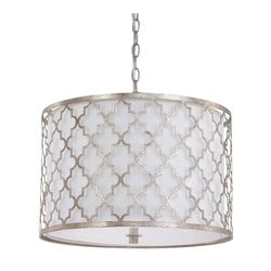 Capital lighting Ellis 14” 3 Light Medium E-26 Base Incandescent Pendant in Antique Silver