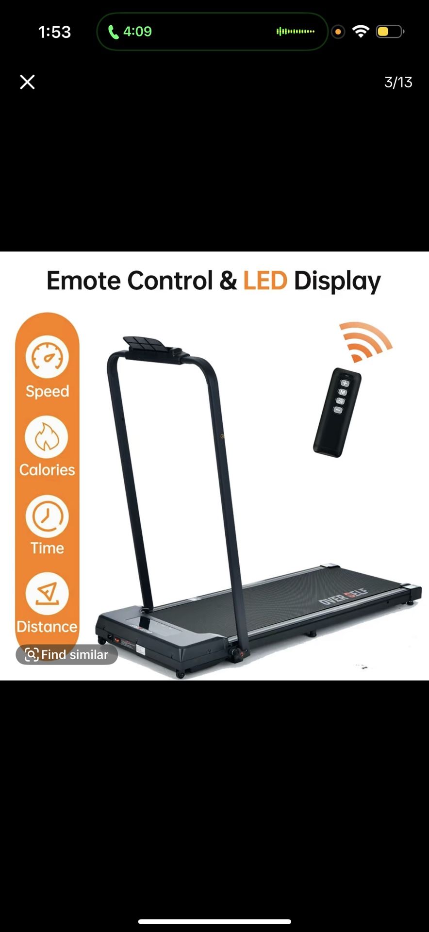 Lightweight Foldable Treadmill