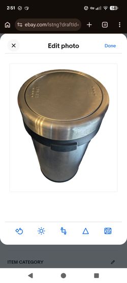 17 Gallon/65 Liter Stainless Steel Swing Top Trash Can, Heavy Duty Round Trash Bin with Swing Lid, Commercial/Residential Large Garbage Can