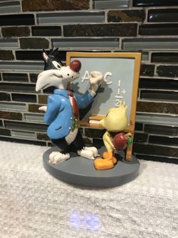 Very Rare 1994 WB Looney toons Sylvester & tweety figure
