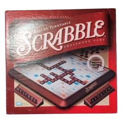 Deluxe Turntable Scrabble Crossword Game Complete