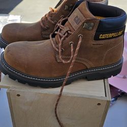 CATERPILLAR NEW STEEL TOE WORK BOOTS  MENS 9.5