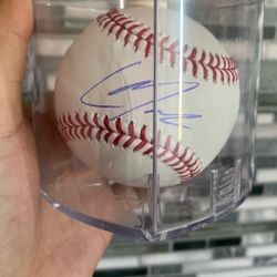 Christian Moore Signed MLB Baseball Beckett Los Angeles Angels