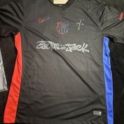 Nike Fc Barcelona  X Travis Scott Jersey , Plain 