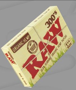 300 ct. Raw organic rolling papers