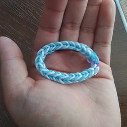 White And Blue Bracelet 