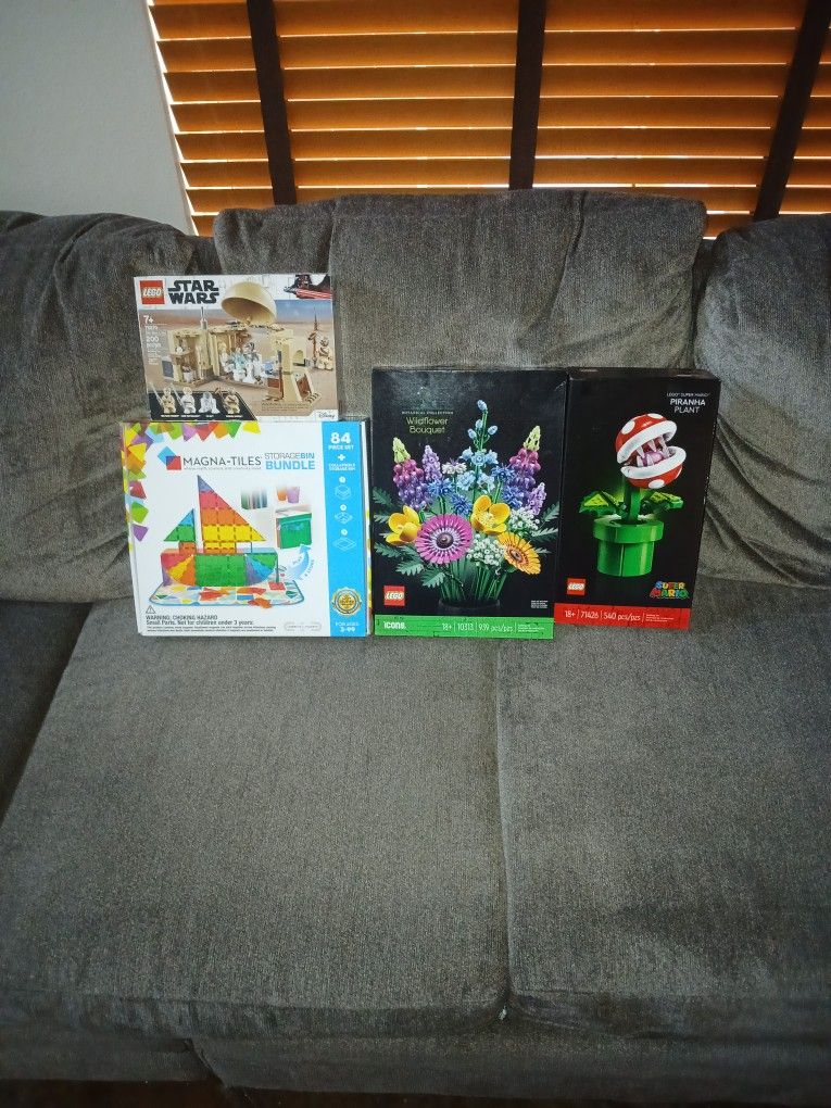 Lego And Magnatiles Bundle
