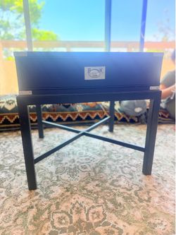 Black Nightstand / Side Table with Drawer – Used  OBO  “Black side table/nightstand with one drawer. Good condition with some minor signs of use. Stur