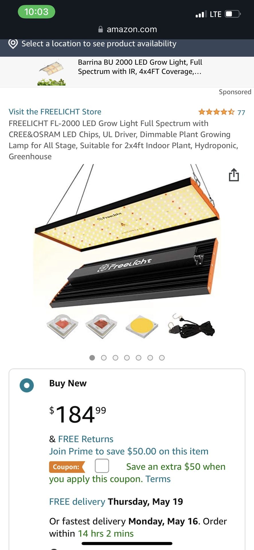 Freelicht grow sale light