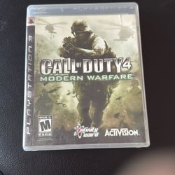 PS3 Call Of Duty 4 Modern Warfare $10 OBO