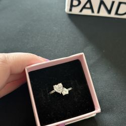 Pandora Double Heart Ring 