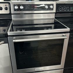 Kitchen aid Electric Smooth Top Stove Stainless Steel 