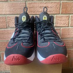 Nike Air Penny II 2 Size US 11.5 Miami Heat Basketball Sneakers Shoes Release 2016 333886-002  Great pre-owned condition.   Product details:  https://