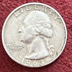 1963 United States Quarter 90% Silver