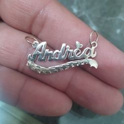 Andrea  Name Gold Necklace 